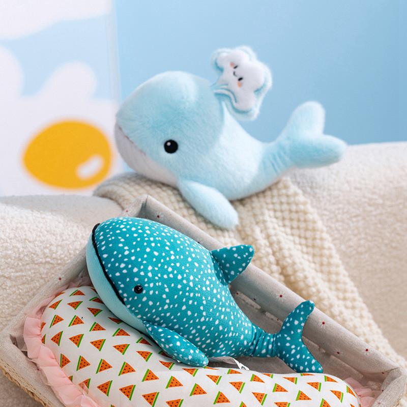 Whale Plush Toy For Kids Soft Cartoon Marine Animal Gift For Children