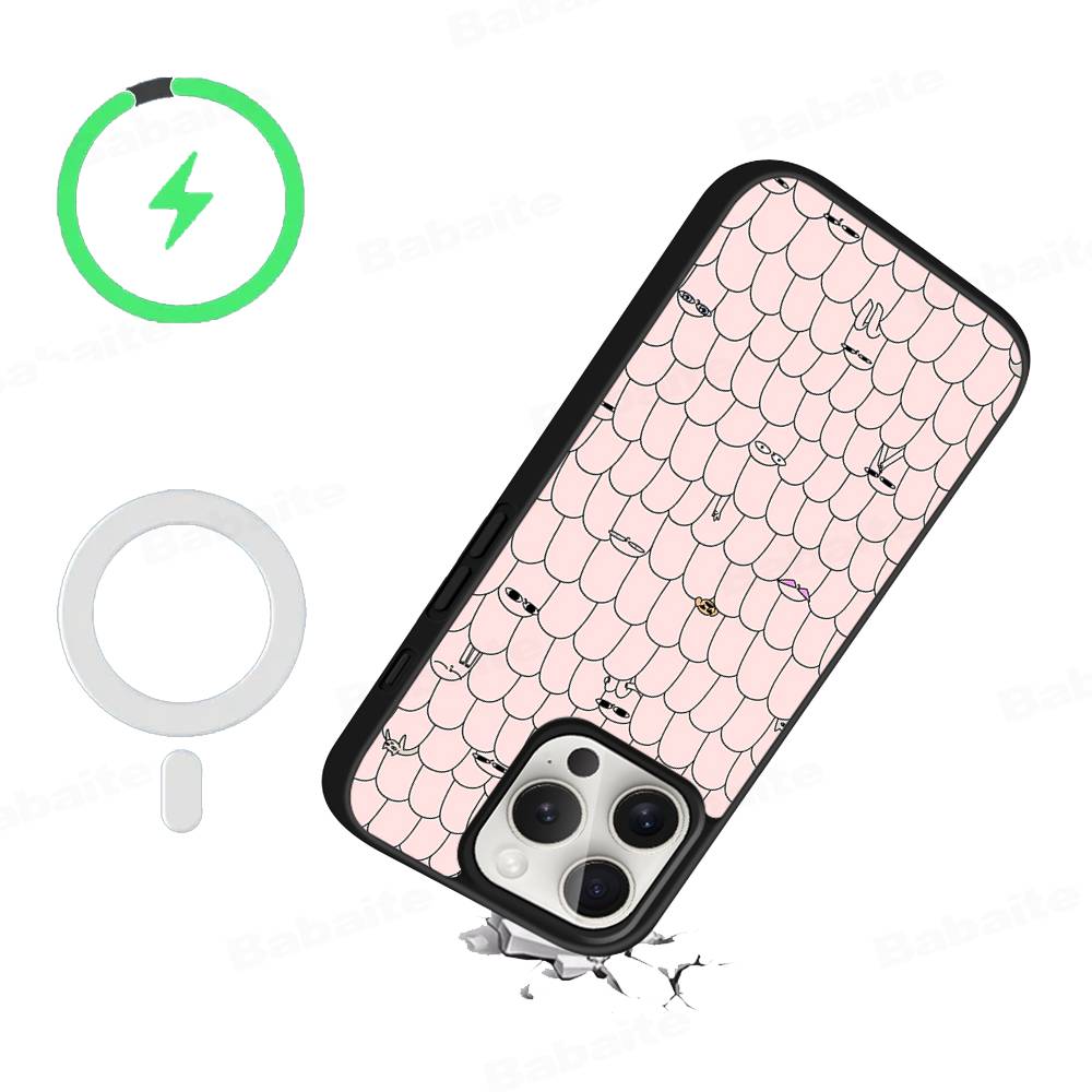 Ketnipz Cartoon Magnetic Wireless Phone Case For IPhone 17 16 15 14 13 12 11 Pro Max For Magsafe Cover
