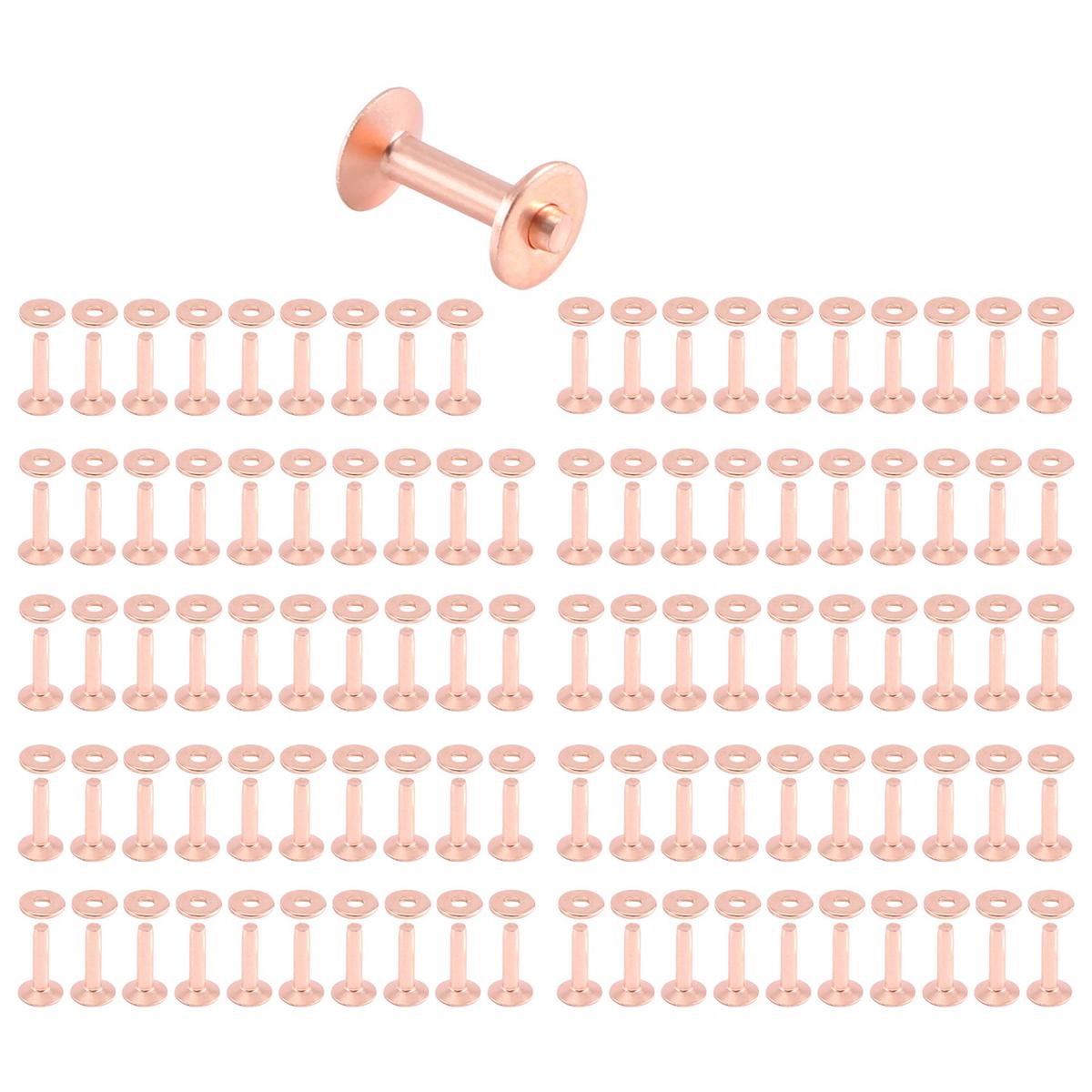 

2025+100 Sets Copper Rivets and Burrs Washers Leather Copper Rivet Fastener for Collars Leather DIY Craft Supplies China Mainland