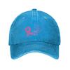 2025 Breast Cancer Ribbon Wonder Baseball Cap Vintage Distressed Denim Washed October Fighter Snapback Outdoor Adjustable Hats
