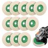 1-20pcs Polishing Wool Wheel Grinding Disc 4" Industrial Wool Felt Wheel Metal Rust Removal Grinding Disc for Angle Grinder