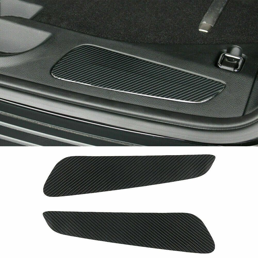 Carbon Fiber Rear Bumper Protect Cover Trim Sticker For Jeep Grand Cherokee 11+
