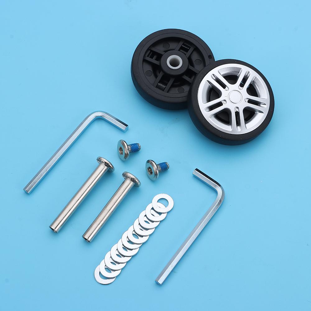 Replacement Suitcase Wheels Silent Wear-resistant Replace Wheels with Screw Caster Wheels Axles Repair Kit Luggage Accessories
