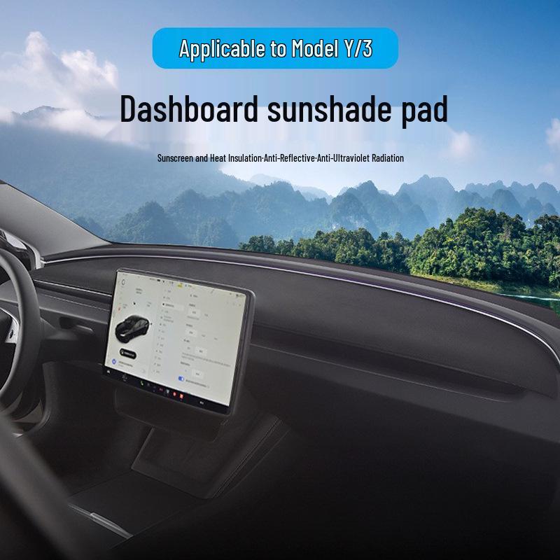 Universal Tesla Model 3/Y/YL Sunshade for Dashboard and Center Console