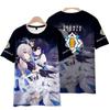 Honkai Impact 3 Seele Vollerei 3D Print T-shirt Summer Fashion O-Neck Short Sleeve Anime Streetwear Unisex Clothes
