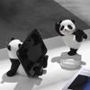 Cute Panda Mobile Phone Holder Desktop Office Creative Gift Home Decoration Small Ornaments Resin Birthday Gift