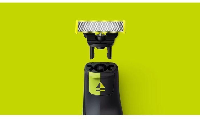 Replacement Blades - PHILIPS - OneBlade QP624/50 - Stainless Steel - 2 Blades - Skin Protection