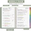 EMSHOI 2026 Planner Weekly and Monthly, Week on One Page with Notes, A5 (5.7"x8.3"), Jan-Dec 2026 Calendar Agenda with Monthly Tabs, Note Pages,