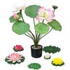 Artificial Lotus Leaf Pond Scenery Props with Stem for Stage and Landscape Photography