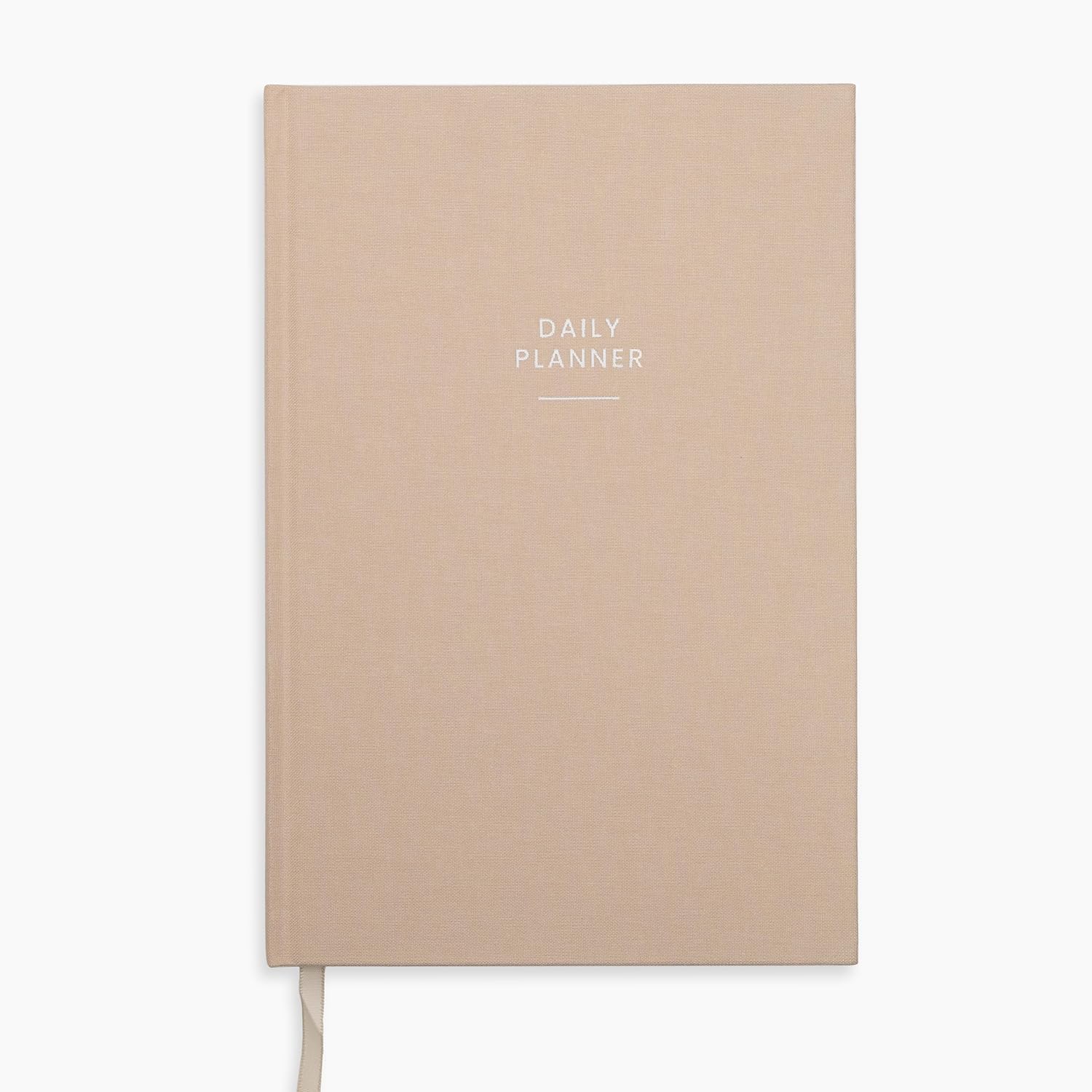 Daily Planner - Planner With Productivity, To-Do lists, Hourly Schedule, Notes & Self-Care - Hardcover 8.75  x 5.75  - Premium 100 GSM Paper (Sable естественный