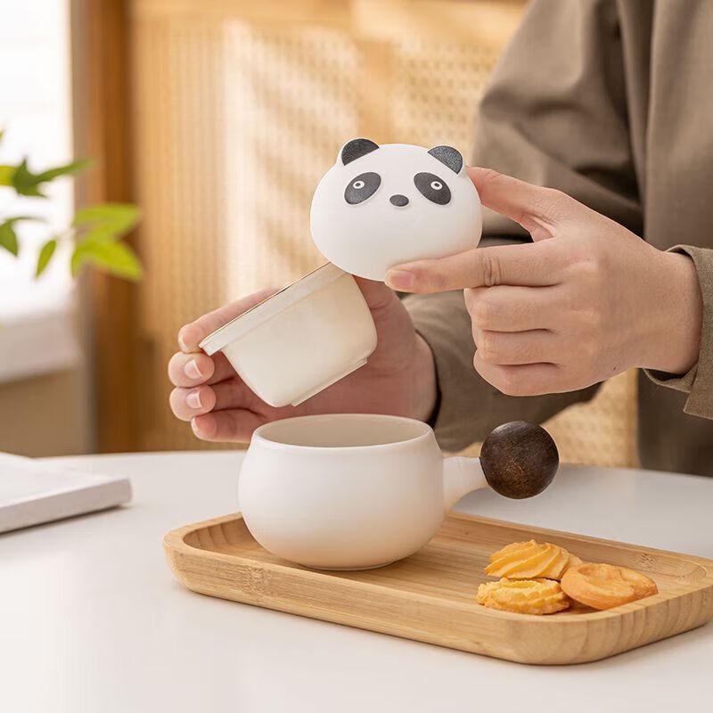 Chubby Panda Tea Infuser Mug Gift Set