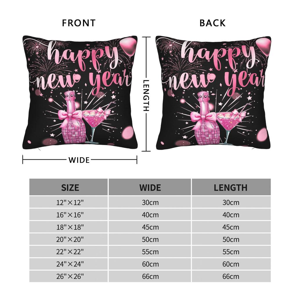 Pillow Cover New Year Party Decoration  Fashion Pillow Case For Sofa Car Home Decor Pillowcases