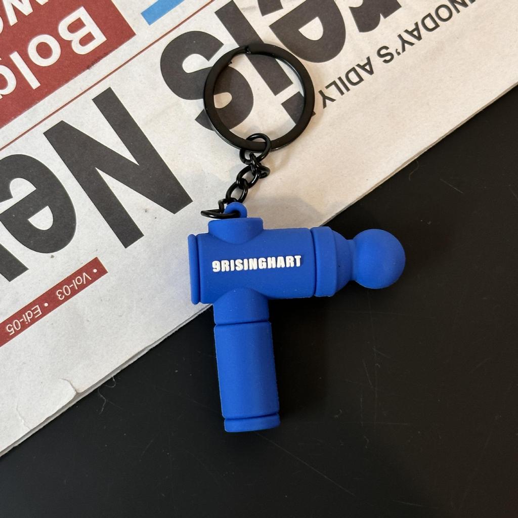 Fitness Series Gummi-Schlüsselanhänger: Hantel- & Kurzhantel-Anhänger für Geschenke