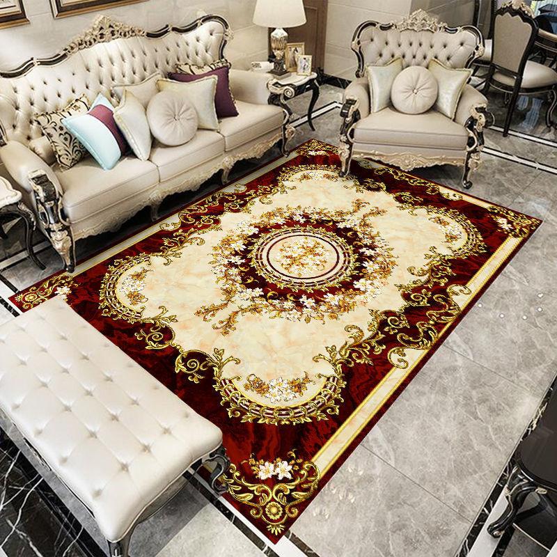 Chinese Style Living Room Carpet Coffee Table Floor Mat Chinese Style Study Bedroom Bedside Home Decoration Non-slip Floor Mat
