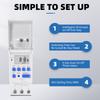 Electronic Weekly 7 Days Programmable Digital TIME Relay Timer Switch Control AC 220V 230V 12V 24V 48V 16A Din Rail Mount THC15A3