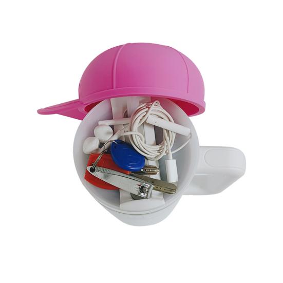 Baseballhette Kopplokk Silikon Baseballhette Beskyttelsesdeksel 3D Design Vanntett støvtett koppdeksel for hjemmekontor Restaurantoppbevaring