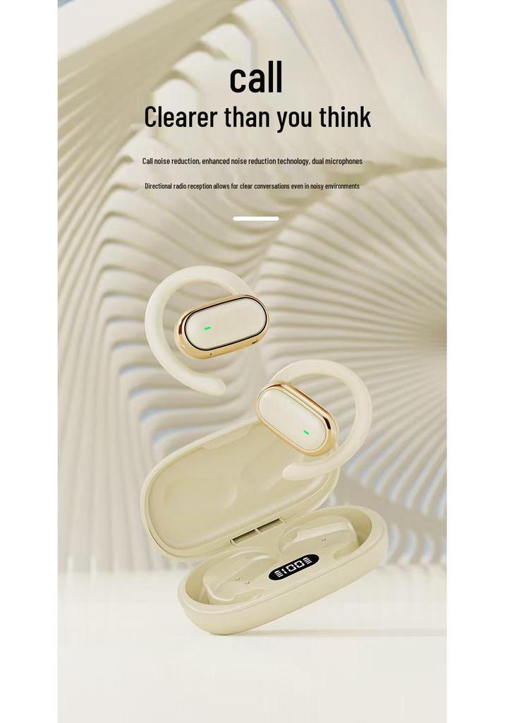 X96 Ear Hook - High-Quality Sound, Bluetooth 5.4, Smart Display, Long Battery, Comfortable Fit, Universal Compatibility