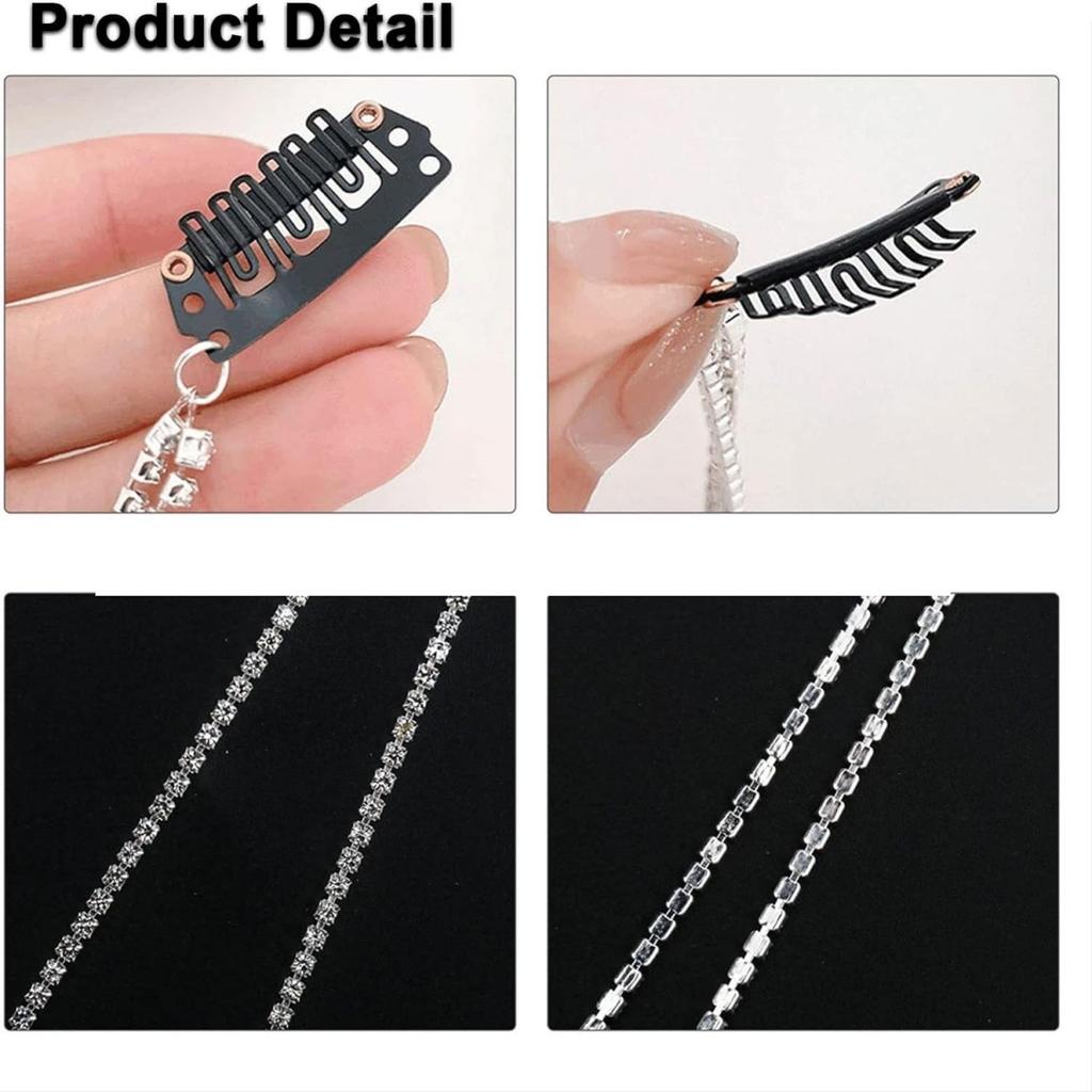 Hairpin Minimalist Tassel Crystal Long Chain Trendy Hair Accessories Headwear Hairstyle for Women Jewelry H088