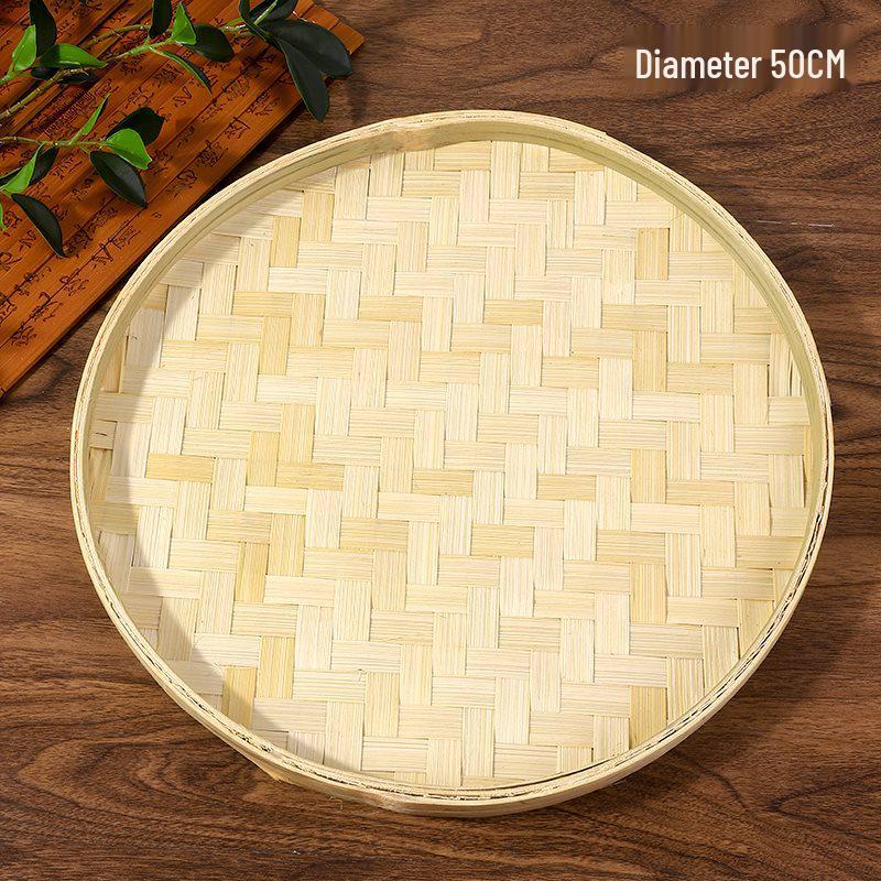 DIY Bamboo Weaving Kit: Small Round Winnowing Basket for Children's Creative Projects and Kindergarten Activities