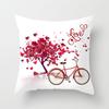 New Valentine's Day Red Rose Pillow Cover Wedding Gift Home Pillow Cover