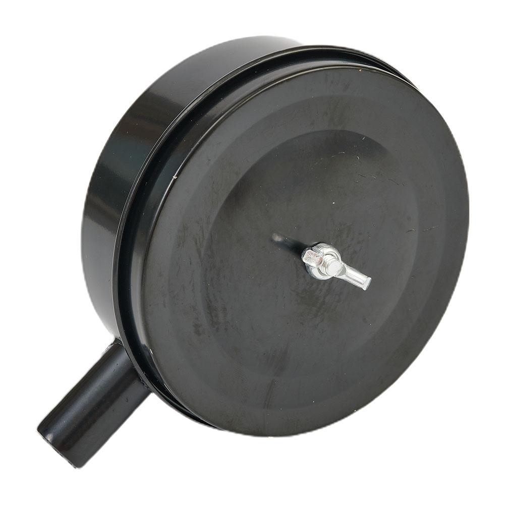 For Piston Compressors Air Compressor Muffler Set Pump Noise Metal Black