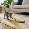 Crinkle Paper Sound Toys Interactive Fish Cat Kicker Toy, Natural Catnip And Durable Corduroy Chewing Filled Plush Toy for Cats Anxiety Relief