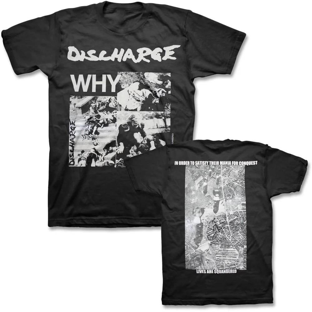 2 Sides Discharge Band Why Album Shirt Black Unisex S-4XL Unisex T-Shirt XL