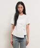 GENERALIDEA Shoulder Padded Twist T-Shirt [White] / Gf2Lts523