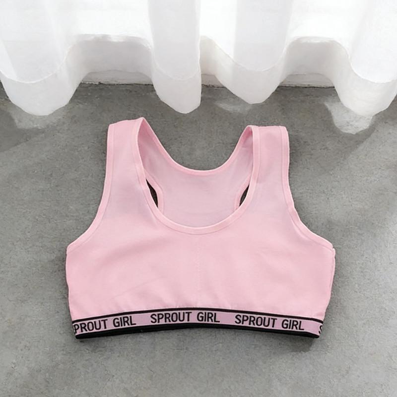 Developmental Sports Underwear for Girls, Kids Tube Top, Girls Double Layer Racerback Sports Vest, Students Bandeau