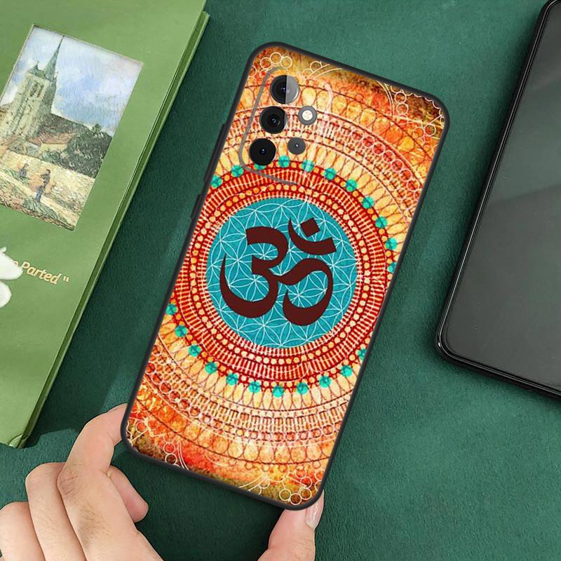 Aum Om Symbol Soft Cover For Samsung Galaxy A54 A53 A73 A13 A71 A51 A14 A52 A32 A12 A22 A52S Back Case