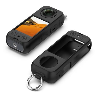 For Insta360 X5 Color Soft Silicone Case Protective Cover Anti-fall Collision with Ring Panoramic Camera Shell for Insta360X4 X3