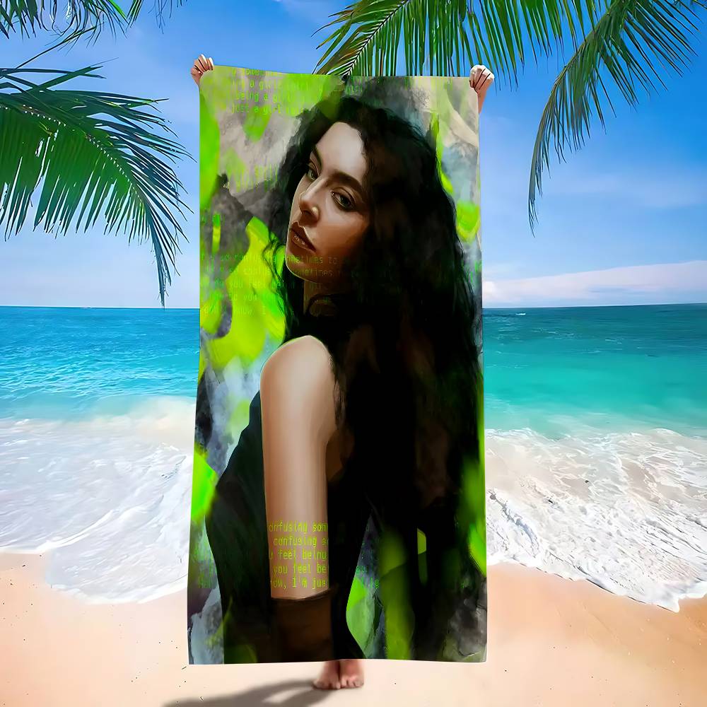 

Brat Cover Singer C-Charli Iconic Album Microfiber Beach Towel Absorbent Quick dry Soft Yoga Resort Mountain Climbing Towel W30*H60(CM)