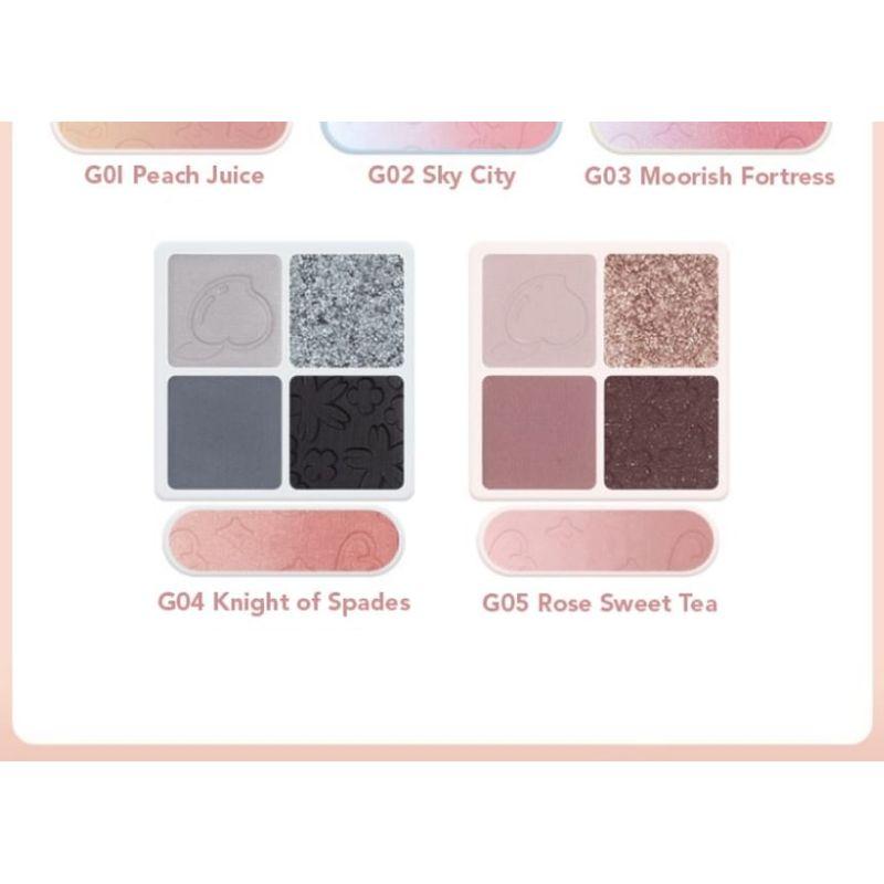 GOGO TALES - Eyeshadow & Blush Palette - Rose Sweet Tea