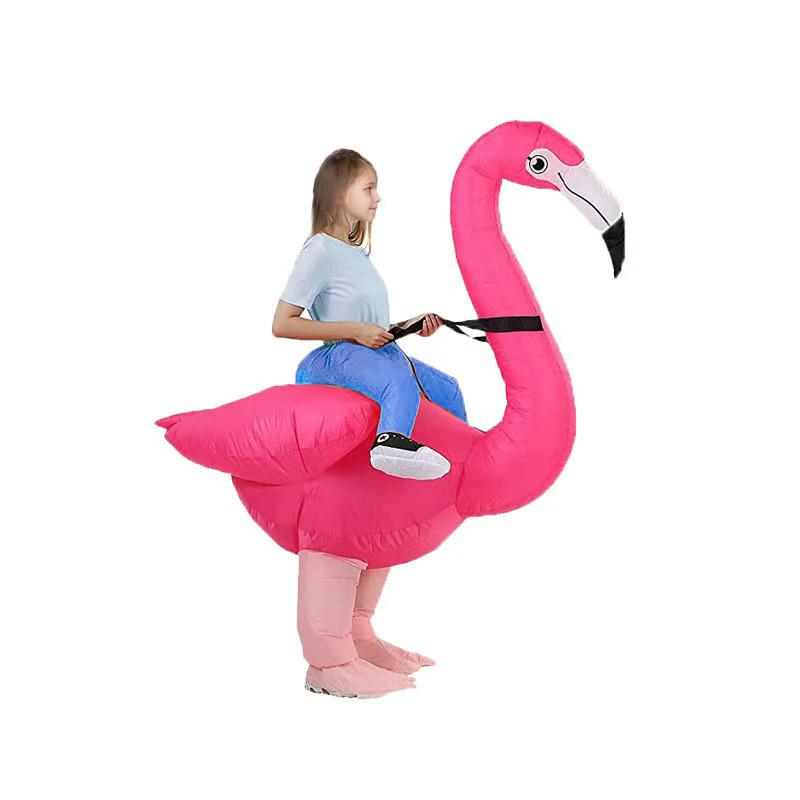 

Halloween Parent-Child Inflatable Flamingo-Ostrich Costume for Parties and Performances XXS