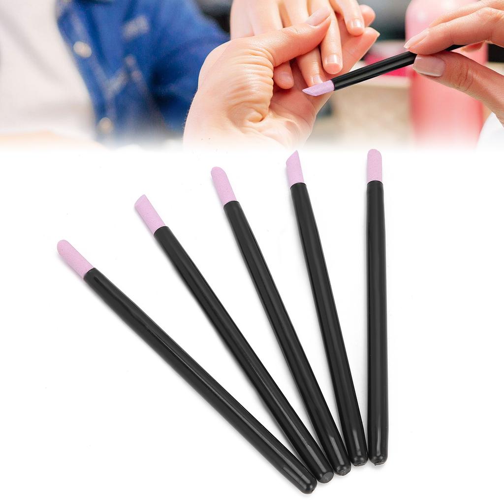 5 sztuk Nail Art Kwarcowy długopis do polerowania Złuszczający odpychacz do skórek Manicure Szlifierka