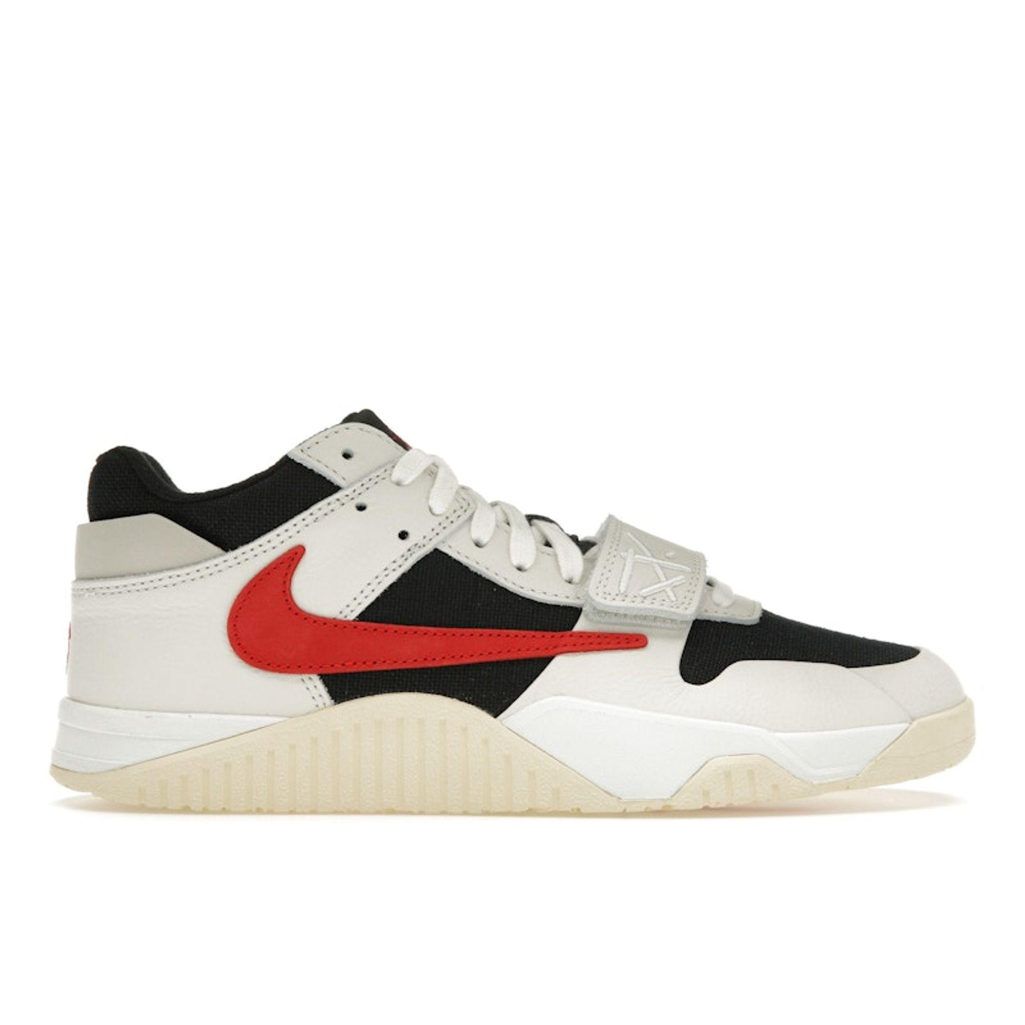 

Кроссовки Air Jordan Travis Scott x Jordan Jumpman Jack TR University Red Unisex, белые, парусно-черные, FZ8117-101