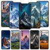 Mountain Peaks Landscape Phone Case For Realme 13 12 10 9 8 7 GT3 GT5 GT2 Pro Plus 5G C21 C25 C35 GT Neo 2 3 3T 5 Cover