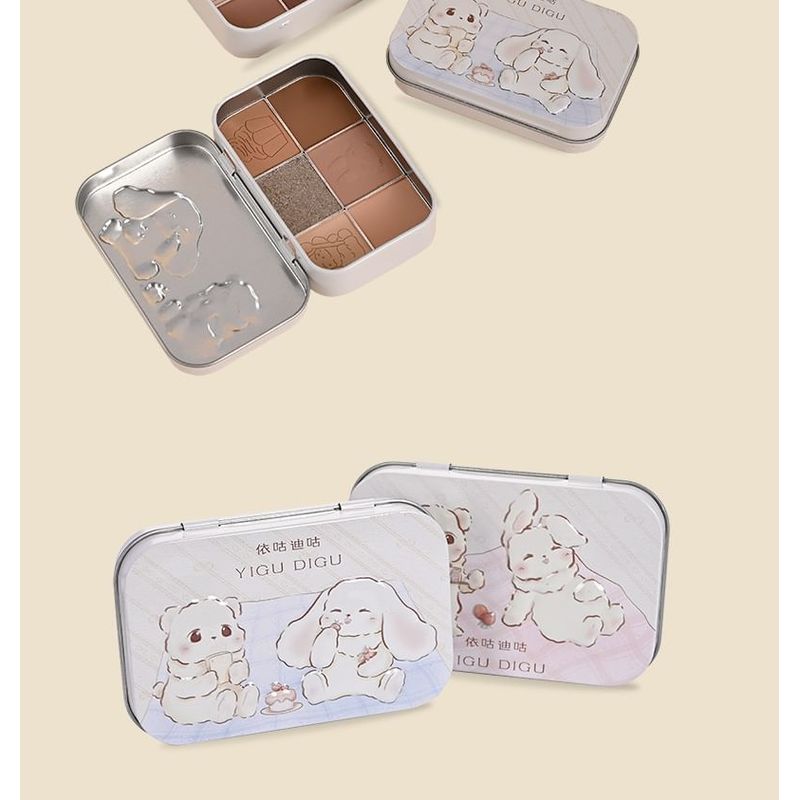 YIGU DIGU - Tea Party Series Metal Box Eyeshadow Palette #01