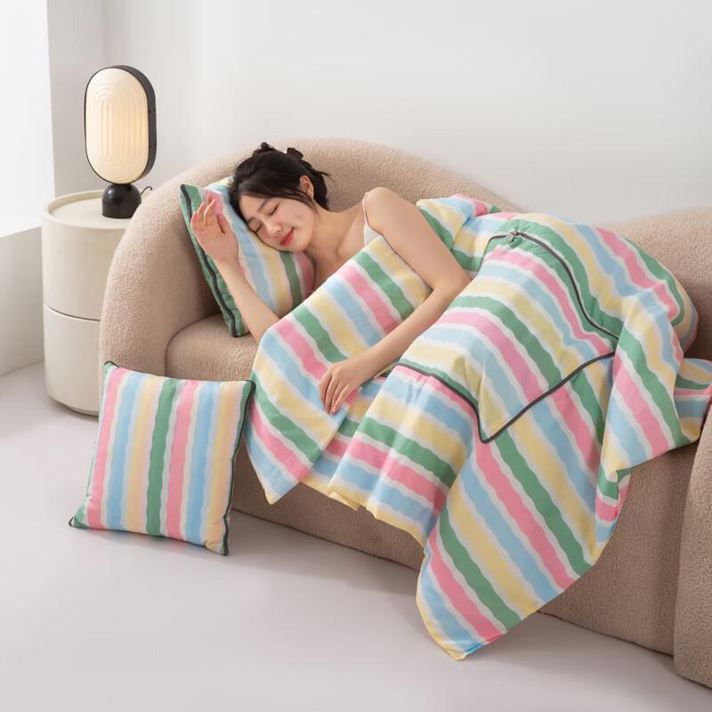 

MUJI Skin-Friendly Cotton Pillow Quilt & Nap Blanket