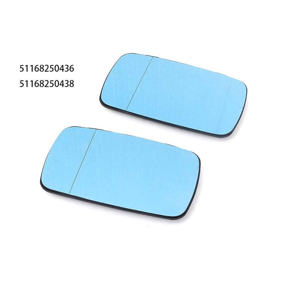 

Side mirror glass FOR BMW E46 320i 330i 325 Blue Tinted W/Holder Heated L+R