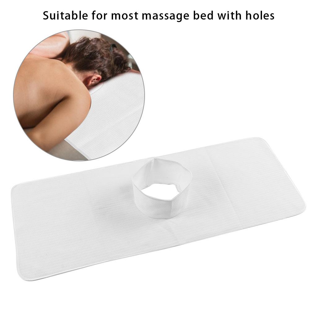 Reusable Spa Steam Massage Towel Washable Beauty Salon Bed Sheet for Skin Care 35 x 90cmWhite