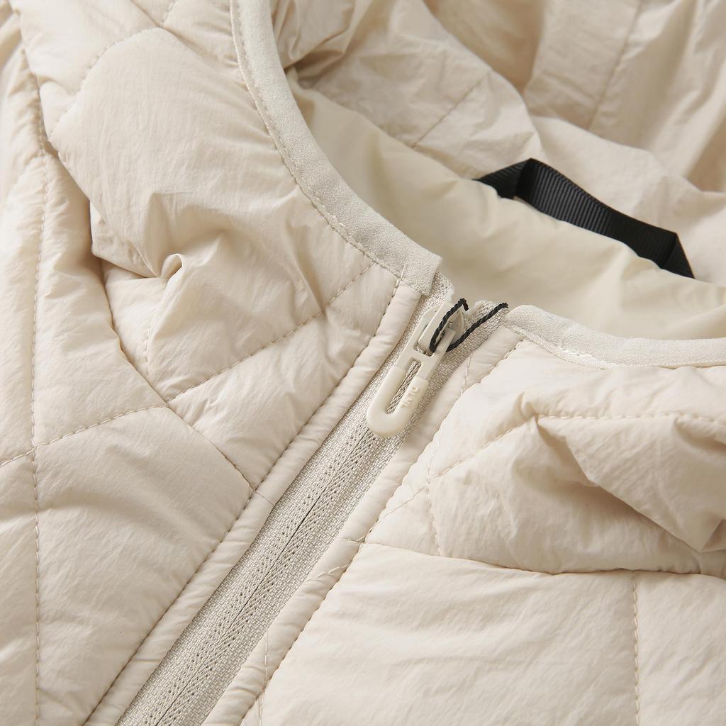Men's Hooded Cotton Jacket with Mulberry Silk, Diamond Pattern, Winter Casual Outerwear.