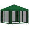 Garden Pavilion with Side Walls 3 X 3 M Green