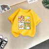 Kinder T-Shirt Niedliche Tiere Gedruckt Kinder 100% Baumwolle Oberteile 2-13J Locker Geschnitten Lässig O-Ausschnitt Kurzarm T-Shirt