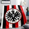 1PC Frankfurt Football Print Flannel Blanket, High quality All Seasons, Home Decor, Warmth and Comfort, Perfect for Christmas Gifts