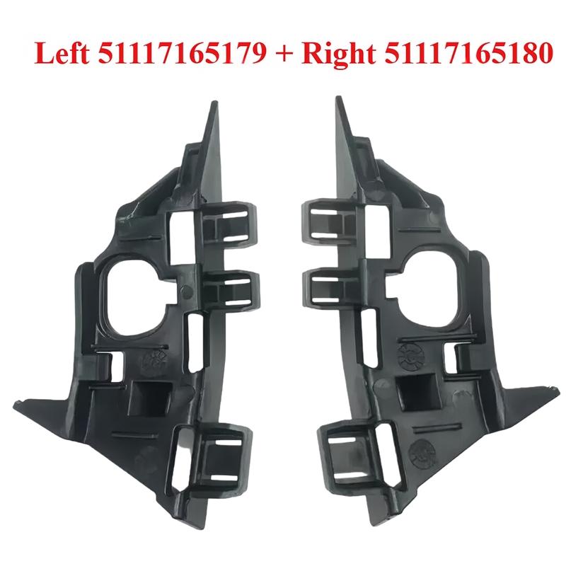 2Pcs Front Bumper Retainer Bracket Holder Fit BMW E85 E86 Z4 Series 2002 2003 2004 2005 2006 2007 2008 51117165179 51117165180