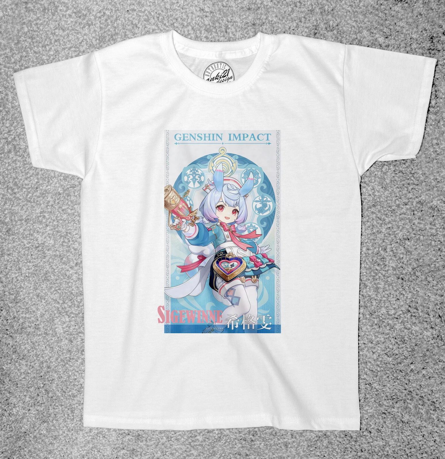 

Genshin Impact 007 Sigewinne Anime/Manga Childrens/Kids Adult t shirts/t-shirts 110