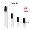 5/10Pcs 2ml 3ml 5ml 10ml Mini Portable Perfume Bottle Spray Refillable Cosmetic Sample Glass Bottling Empty Container