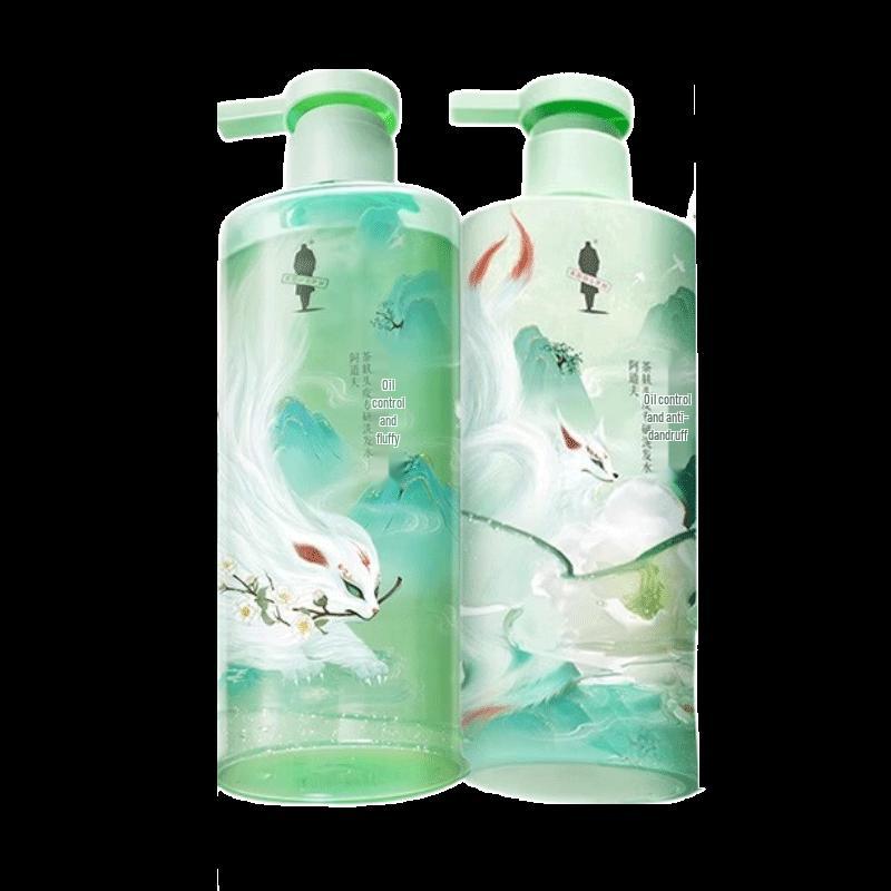 Adoff Tea Bran Oil Control & Anti-Dandruff Shampoo Set
