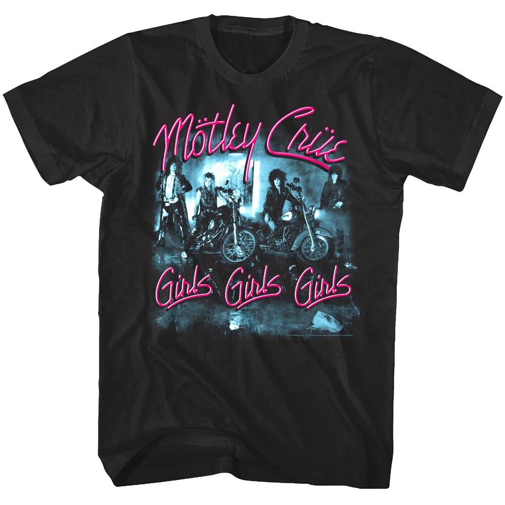 Motley Crue Girls Girls Girls Men s T Shirt Album Cover Rock Band Concert Merch M
